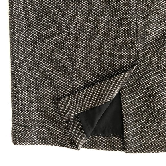 Banana Republic Birdseye Hi Waisted Lined Poly Rayon Pencil Skirt Brown Sz 4 - Picture 6 of 10